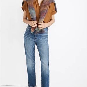 Madewell Blue Straight Leg Jeans